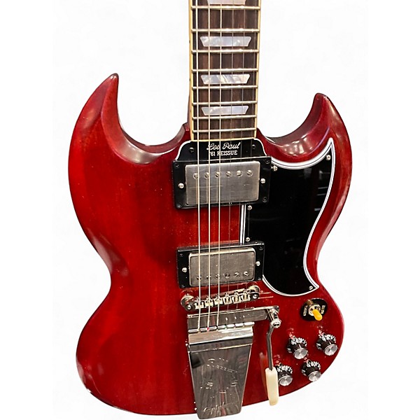 Used Epiphone Inspired By Gibson 1964 SG With Maestro Vibrola Cherry Solid Body Electric Guitar