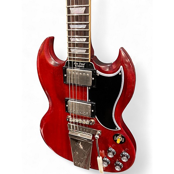 Used Epiphone Inspired By Gibson 1964 SG With Maestro Vibrola Cherry Solid Body Electric Guitar