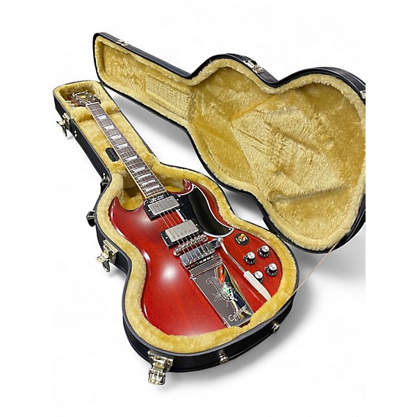 Used Epiphone Inspired By Gibson 1964 SG With Maestro Vibrola Cherry Solid Body Electric Guitar