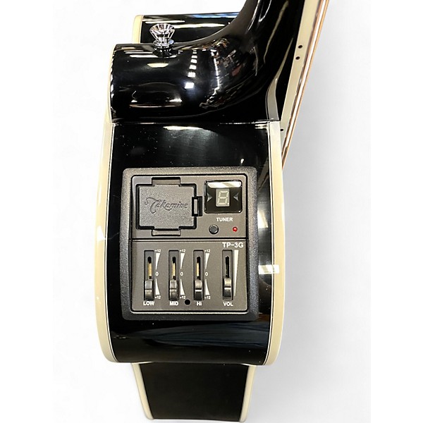 Used Takamine GD34CE Black Acoustic Electric Guitar