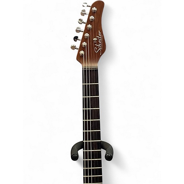 Used Schecter Guitar Research nick johnston TRAD ATOMIC GREEN Solid Body Electric Guitar