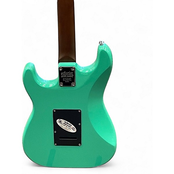 Used Schecter Guitar Research nick johnston TRAD ATOMIC GREEN Solid Body Electric Guitar