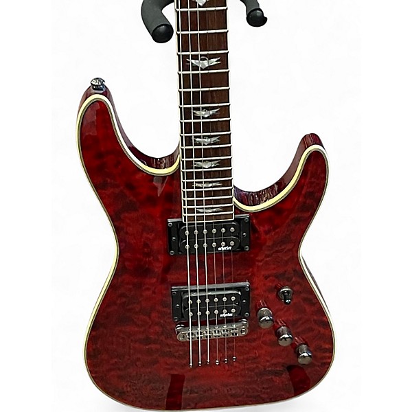 Used Schecter Guitar Research Omen Extreme 6 RED Solid Body Electric Guitar