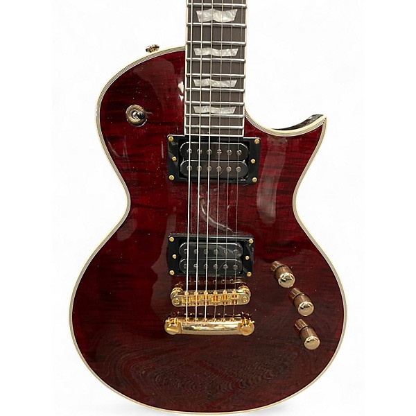 Used ESP LTD EC1000T CTM Black Cherry Solid Body Electric Guitar