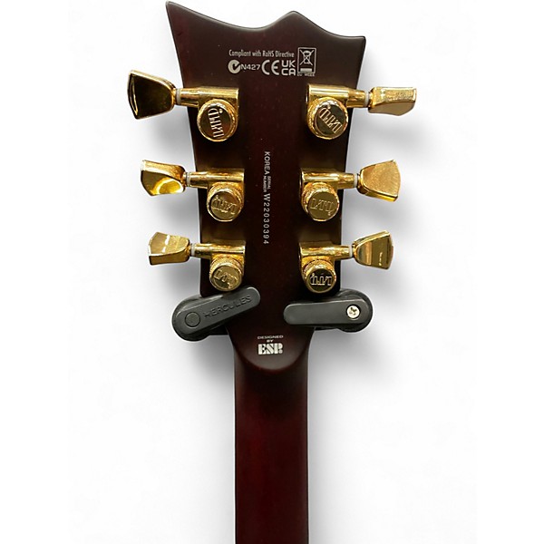 Used ESP LTD EC1000T CTM Black Cherry Solid Body Electric Guitar