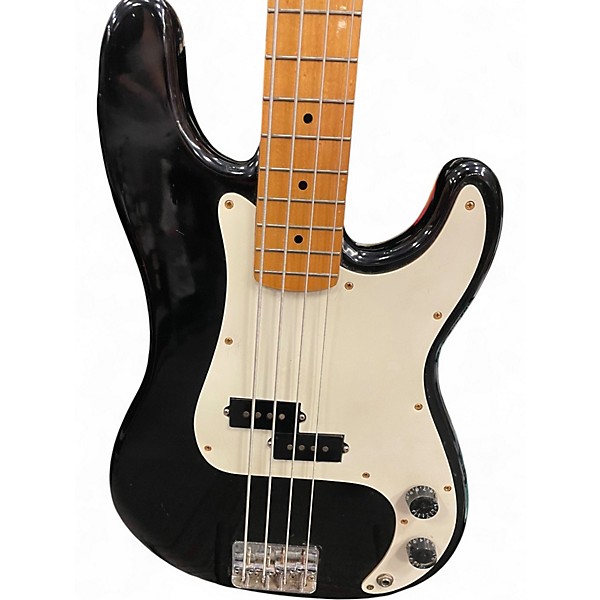 Used Squier II Precision Bass Black Electric Bass Guitar