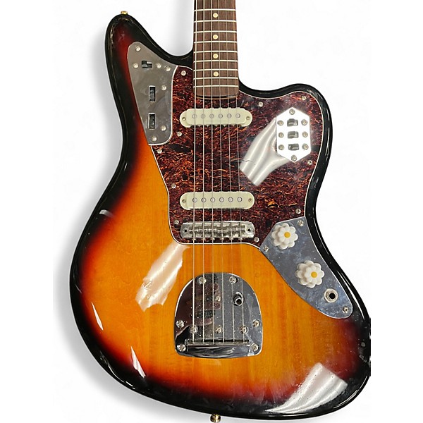 Used Squier Vintage Modified Jaguar Sunburst Solid Body Electric Guitar