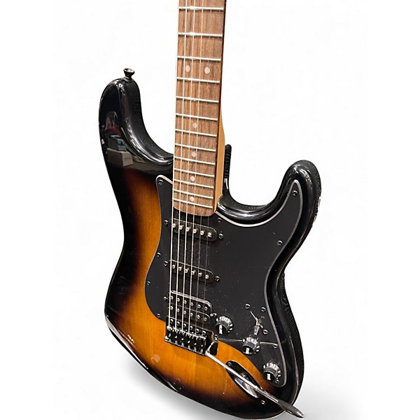 Used Squier Bullet Stratocaster HSS 2 Tone Sunburst Solid Body Electric Guitar