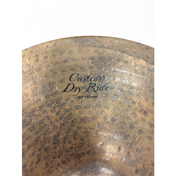 Used Zildjian 20in K Custom Dry Ride Cymbal