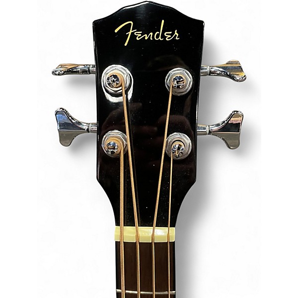 Used Fender CB60SCE Black Acoustic Bass Guitar