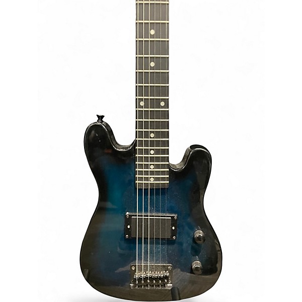 Used Lyxpro CS Blue Burst Solid Body Electric Guitar