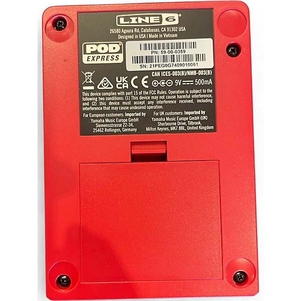 Used Line 6 Pocket Pod Express Amp Modeler Effect Processor