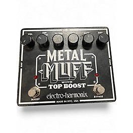 Used Electro-Harmonix Metal Muff Distortion With Top Boost Effect Pedal