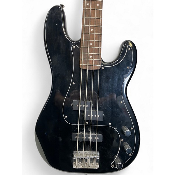Used Squier Affinity Precision Jazz Bass Black Electric Bass Guitar
