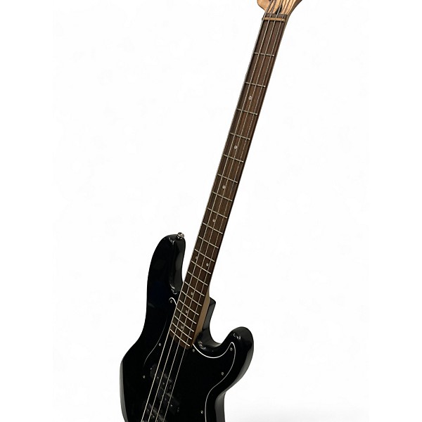 Used Squier Affinity Precision Jazz Bass Black Electric Bass Guitar