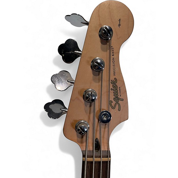 Used Squier Affinity Precision Jazz Bass Black Electric Bass Guitar