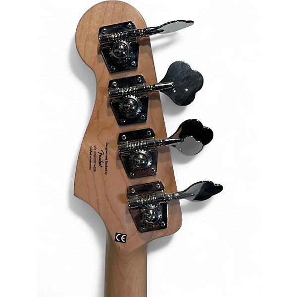 Used Squier Affinity Precision Jazz Bass Black Electric Bass Guitar