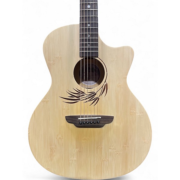 Used Luna Woodland GAE Bamboo Acoustic Electric Guitar