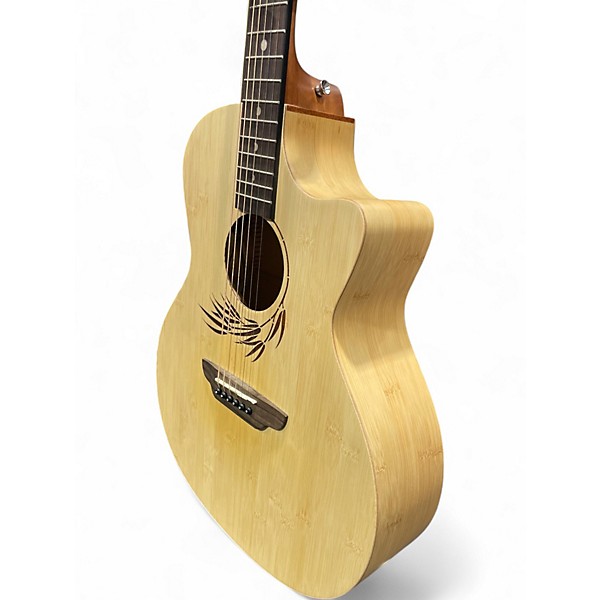 Used Luna Woodland GAE Bamboo Acoustic Electric Guitar