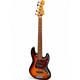 Vintage 1995 Fender American Standard Jazz Bass V 5 String 2 Tone Sunburst Electric Bass Guitar