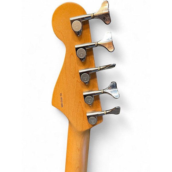 Vintage 1995 Fender American Standard Jazz Bass V 5 String 2 Tone Sunburst Electric Bass Guitar