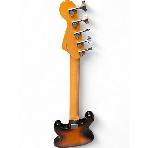 Vintage 1995 Fender American Standard Jazz Bass V 5 String 2 Tone Sunburst Electric Bass Guitar