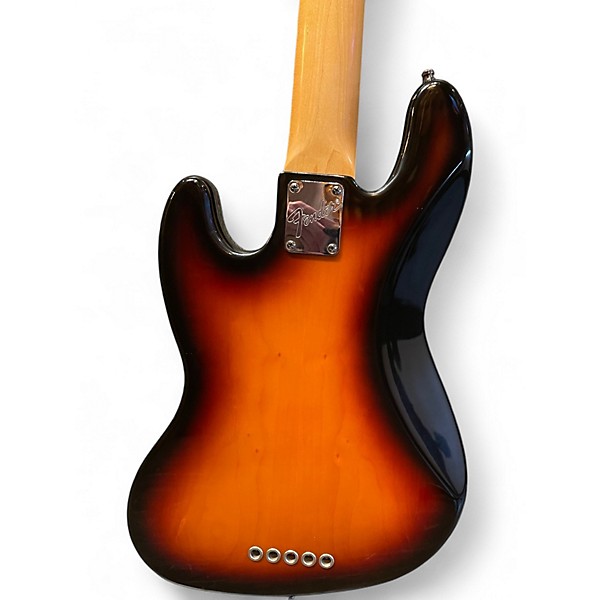 Vintage 1995 Fender American Standard Jazz Bass V 5 String 2 Tone Sunburst Electric Bass Guitar