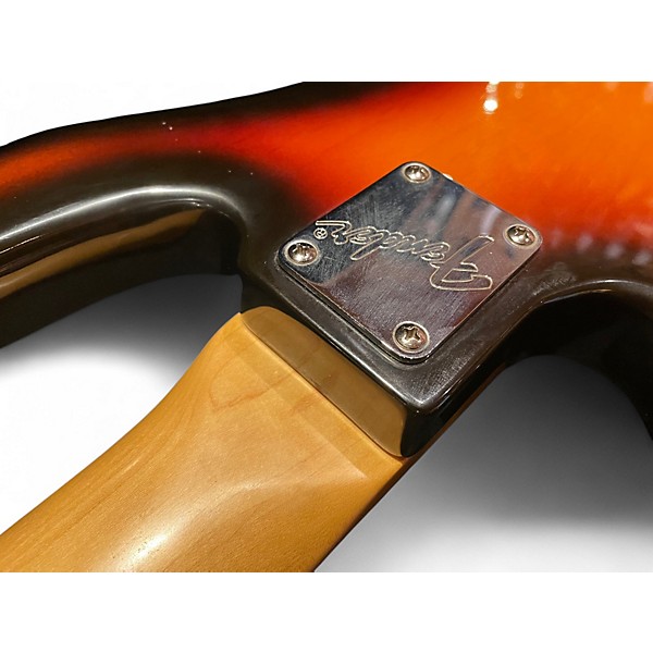 Vintage 1995 Fender American Standard Jazz Bass V 5 String 2 Tone Sunburst Electric Bass Guitar