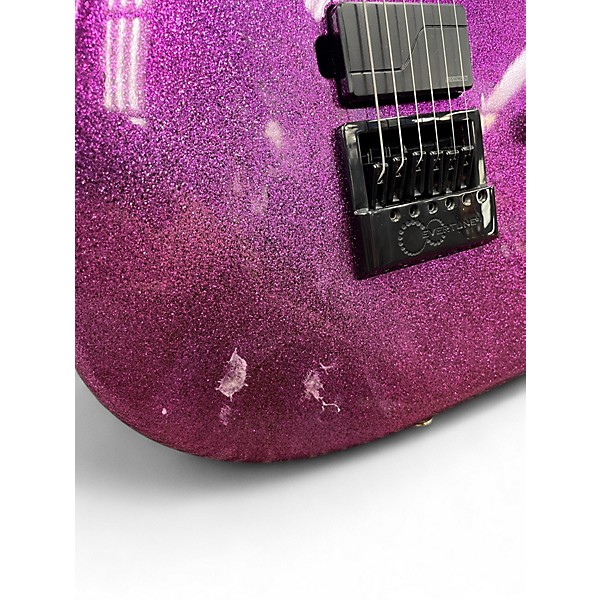 Used Schecter Guitar Research DANSKIMO-6 Purple Solid Body Electric Guitar