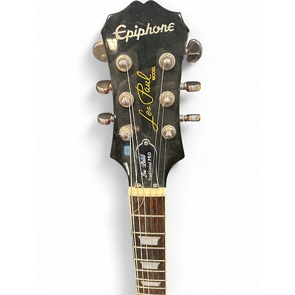 Used Epiphone Les Paul Traditional Pro Sunburst Solid Body Electric Guitar