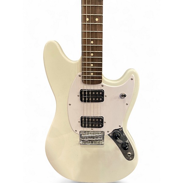 Used Squier MUSTANG Alpine White Solid Body Electric Guitar