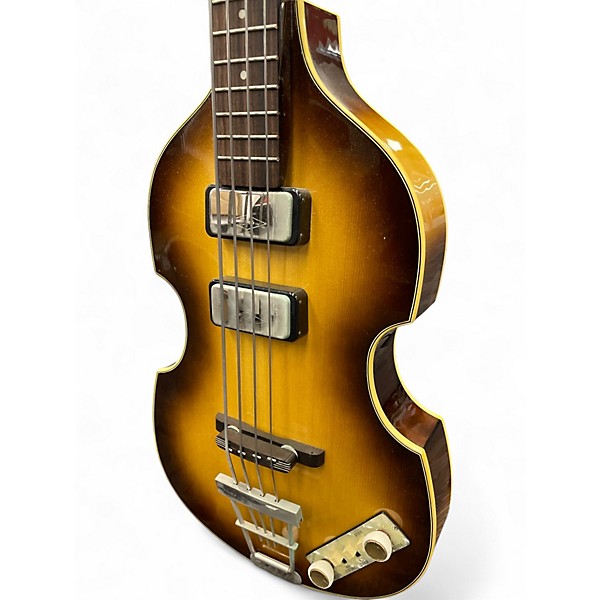 Used 2002 Hofner CAVERN Sunburst Electric Bass Guitar