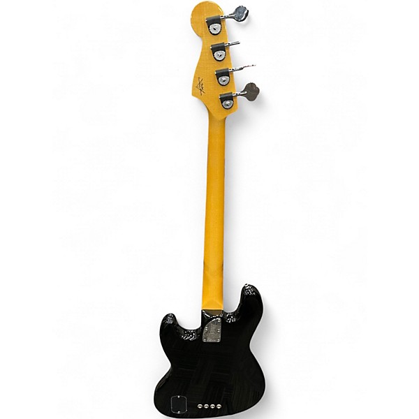 Used 2009 Fender Custom Classic Jazz Bass Black Electric Bass Guitar