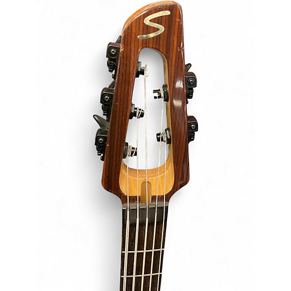 Used Samick SAKB56690  Translucent Green Electric Bass Guitar