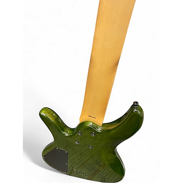 Used Samick SAKB56690  Translucent Green Electric Bass Guitar