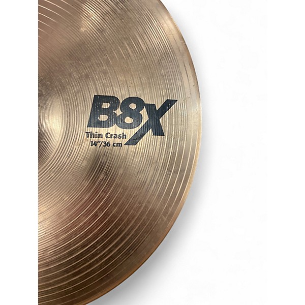 Used SABIAN 14in B8X THIN CRASH Cymbal