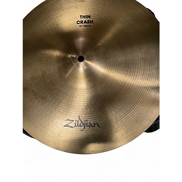 Used Zildjian 15in Thin Crash Cymbal