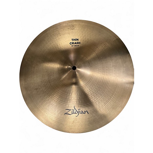 Used Zildjian 15in Thin Crash Cymbal