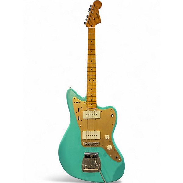 Used Squier 40th anniversary Jazzmaster Seafoam Green Solid Body Electric Guitar