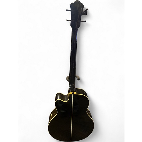 Used Ibanez AEB10E Black Acoustic Bass Guitar
