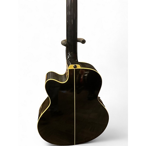 Used Ibanez AEB10E Black Acoustic Bass Guitar