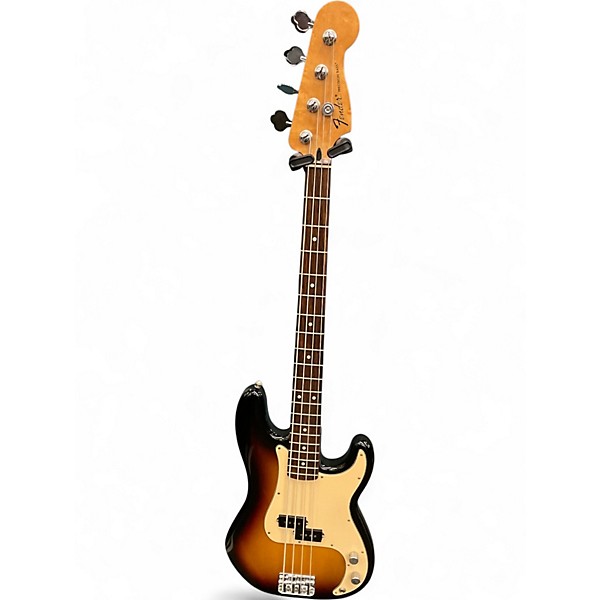 Used Fender Standard Precision Bass Brown Sunburst Electric Bass Guitar
