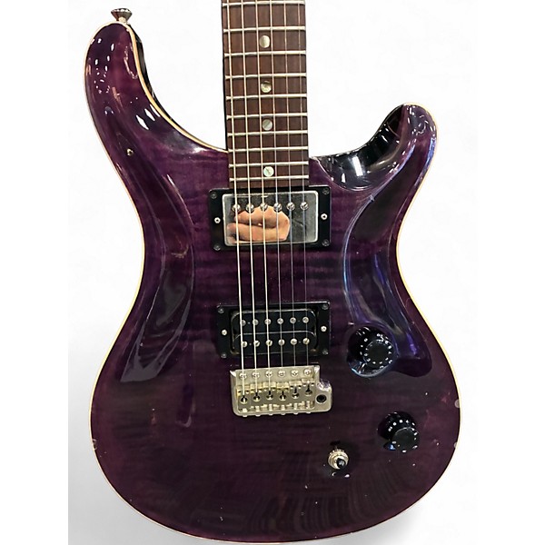 Used PRS CE24 Trans Purple Solid Body Electric Guitar