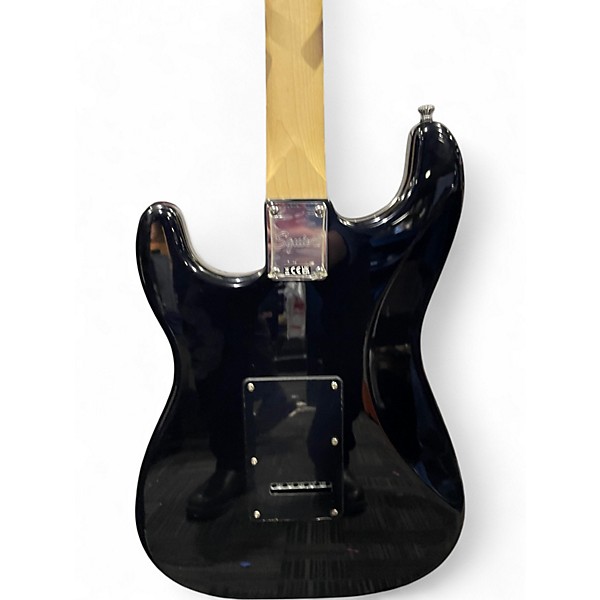 Used 2024 Squier Squier Sonic Stratocaster HSS BLACK Solid Body Electric Guitar