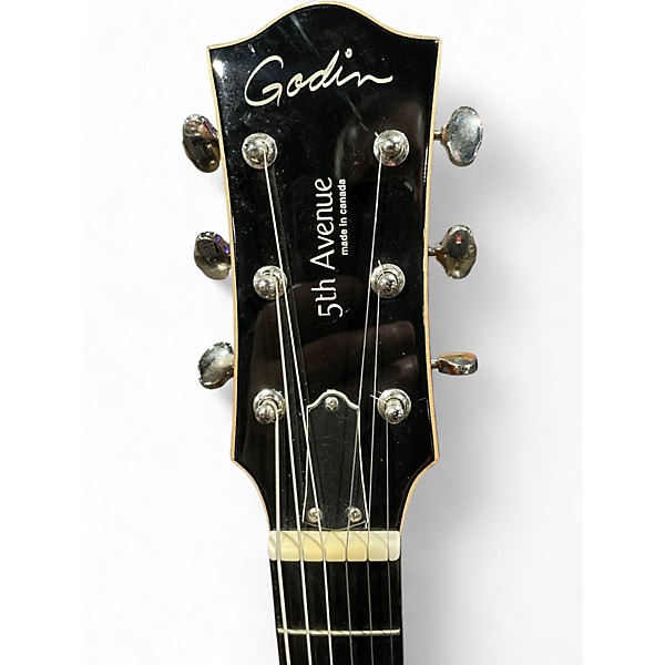 Used Godin 5th Avenue Jazz  Sunburst Hollow Body Electric Guitar
