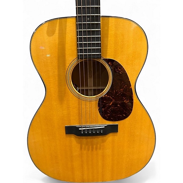 Used Martin 00018E RETRO Natural Acoustic Electric Guitar