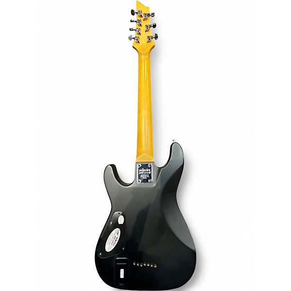 Used Schecter Guitar Research Demon 7 String Black Solid Body Electric Guitar