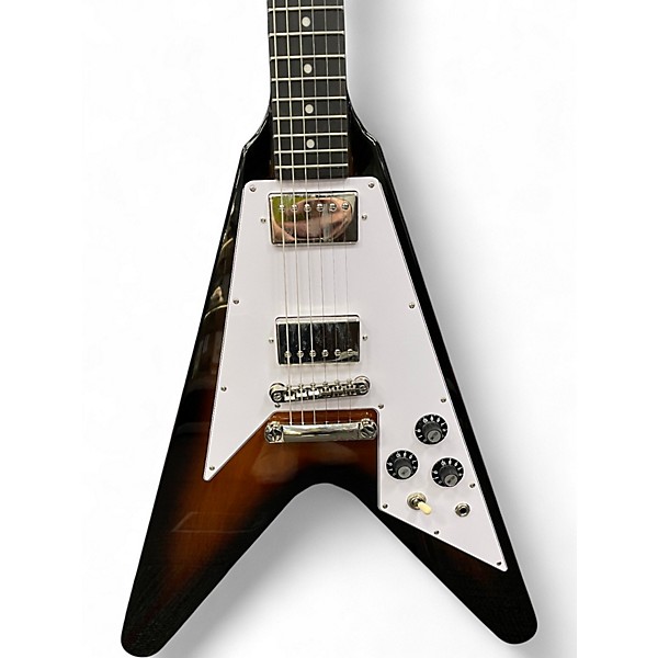 Used Epiphone Flying V '70s Tobacco Sunburst Solid Body Electric Guitar