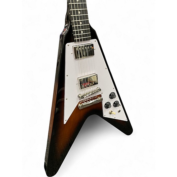 Used Epiphone Flying V '70s Tobacco Sunburst Solid Body Electric Guitar