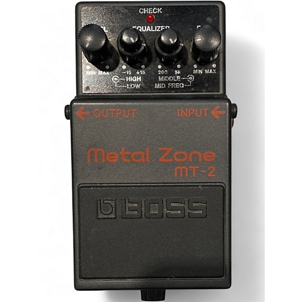 Used BOSS MT2 Metal Zone Distortion Effect Pedal
